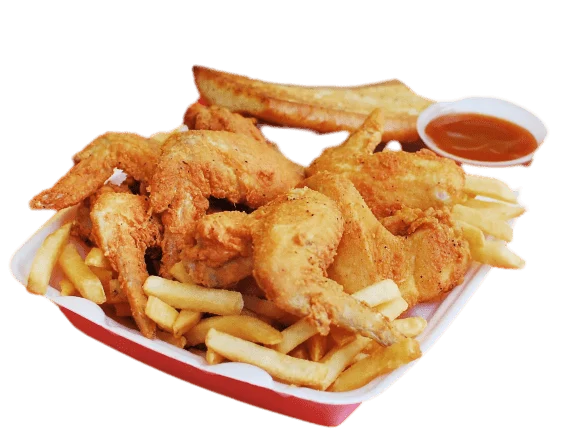6 Piece Chicken Wings.